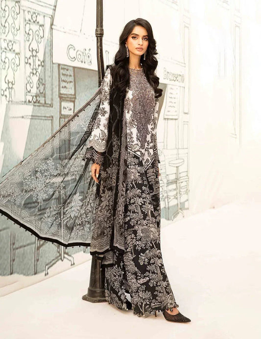 MB WHITE TREES STITCHED LAWN