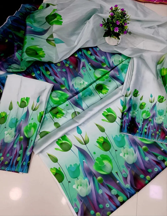 CHINA SILK 3D AQUA