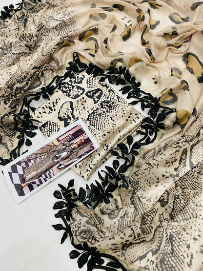 MB CHINA SILK TIGER PRINT