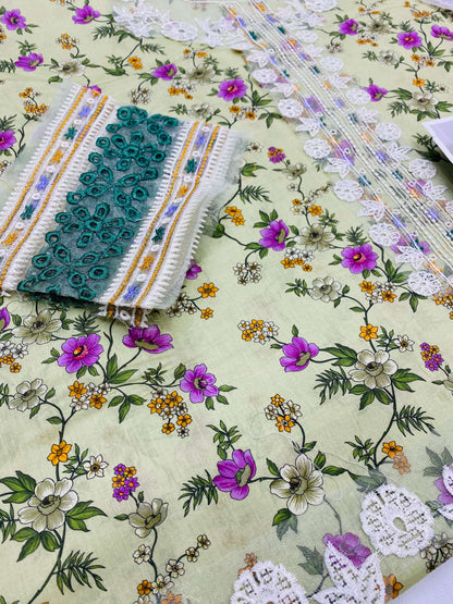 IZNIK KHADDI NET DUPATTA LAWN