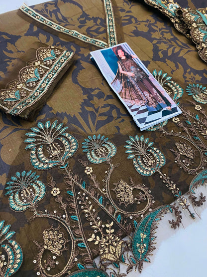 MB CHOCOLATY LAWN DUPATTA