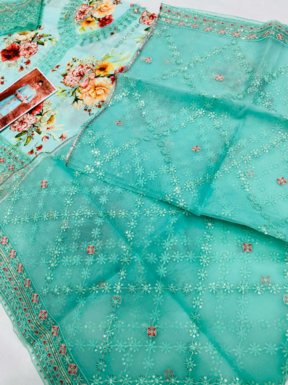 IZNIK SEA GREEN LUXURY LAWN