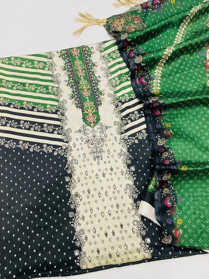 MB BLACK GREEN BEATS CHINA SILK