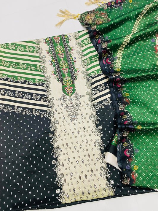 MB BLACK GREEN BEATS CHINA SILK