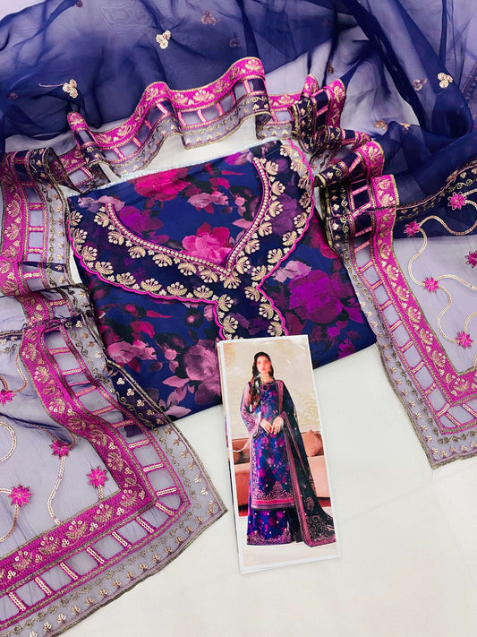 ZARIF PURPLE LUXURY FANCY LAWN