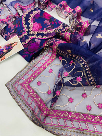 ZARIF PURPLE LUXURY FANCY LAWN