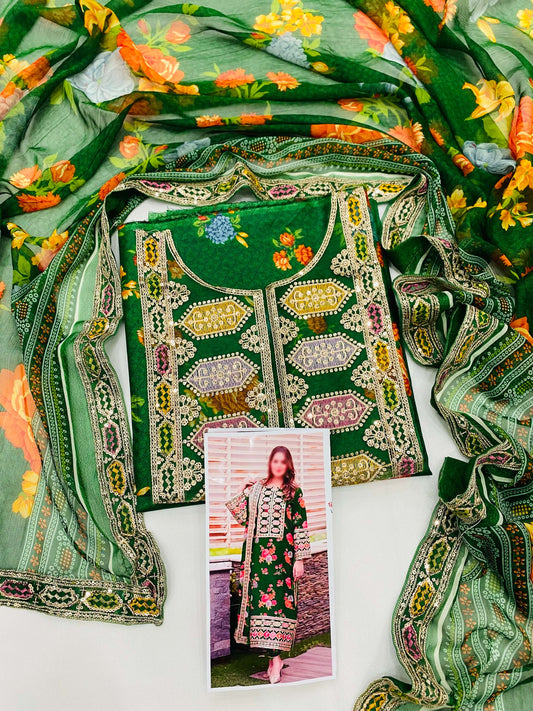 ANEELA GREEN LUXURY LAWN