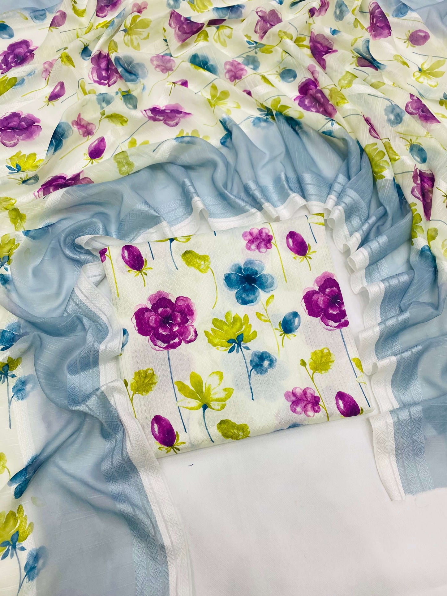 ANEELA FLORAL KOREAN JACQUARD LAWN