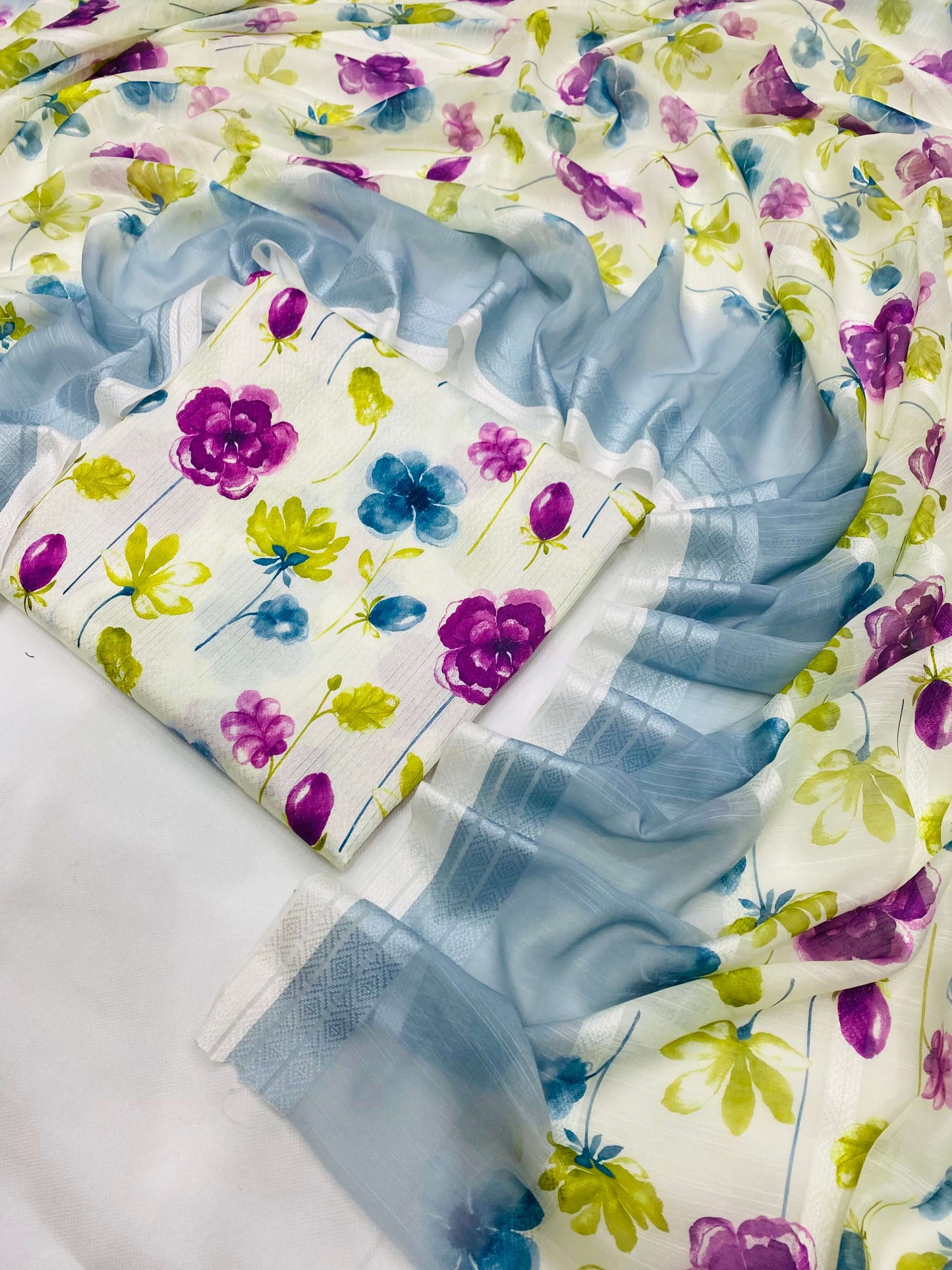 ANEELA FLORAL KOREAN JACQUARD LAWN