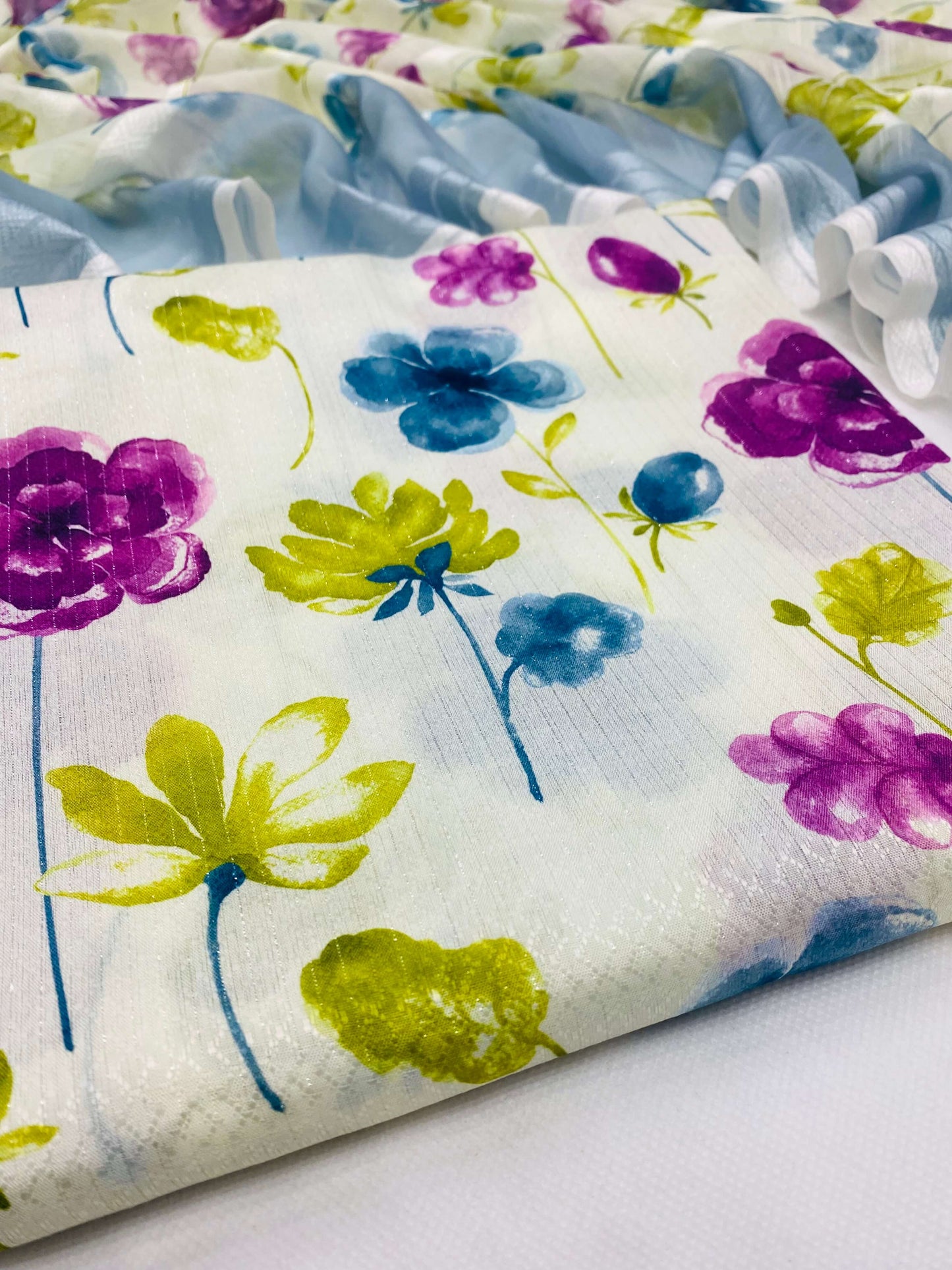 ANEELA FLORAL KOREAN JACQUARD LAWN