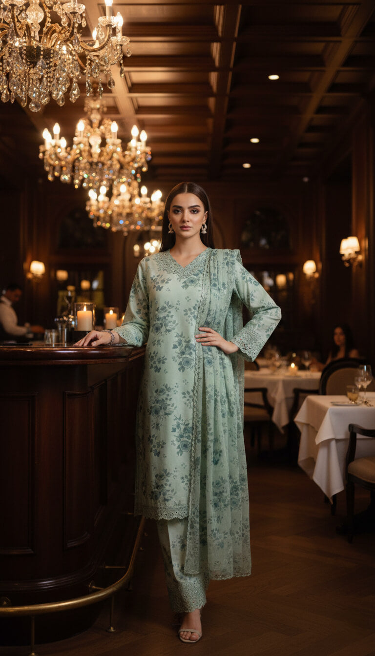 PISTA FLOWERS SILK PRET