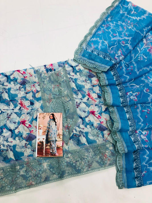 AFROZE FREOZI DIGITAL LAWN - SR FABRICS