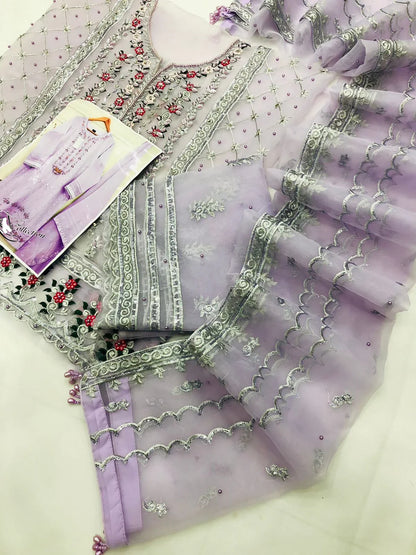 AGHA NOOR LILAC - SR FABRICS