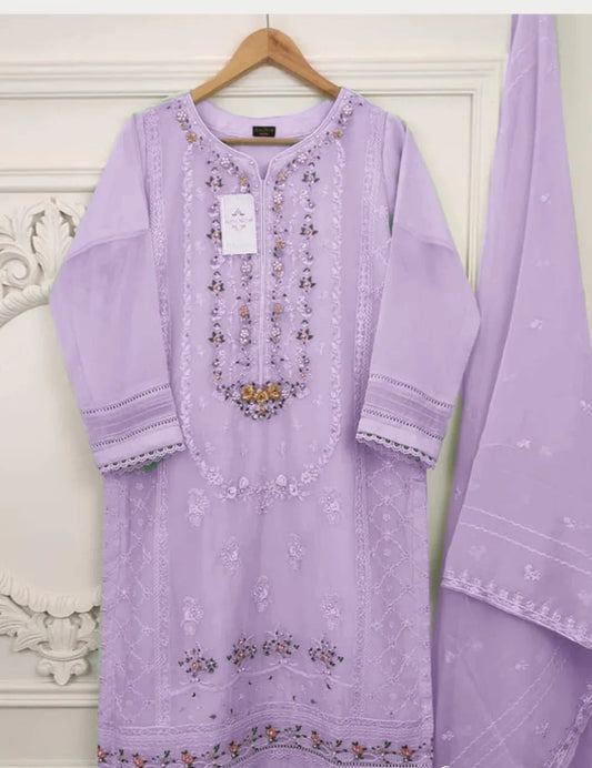 AGHA NOOR LILAC - SR FABRICS