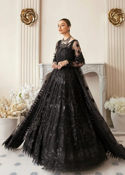 AKBER BLACK NET MAKSI - SR FABRICS