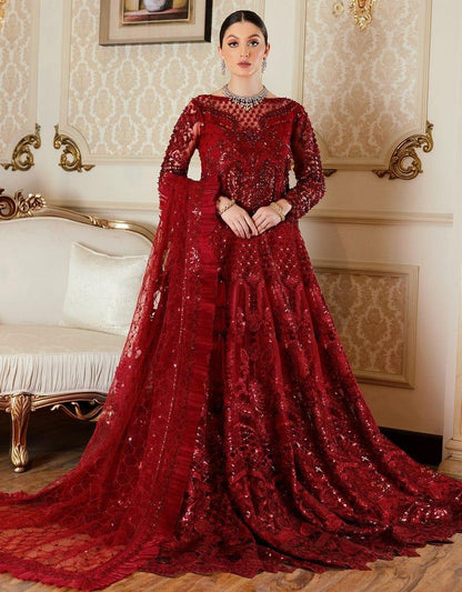 AKBER RED WINE NET MAKSI - SR FABRICS