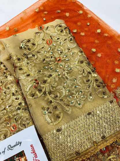 AYESHA ORANGE - SR FABRICS
