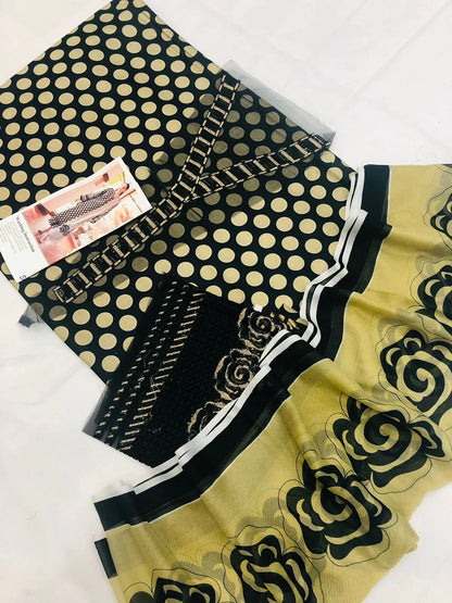 BAROQUE BLACK SKIN DIGITAL LAWN - SR FABRICS