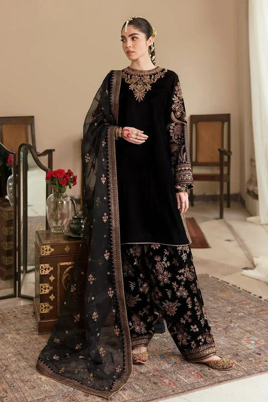 BAROQUE BLACK VELVET - SR FABRICS