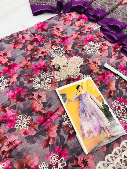 BAROQUE E CHICKEN KARI DIGITAL LAWN - SR FABRICS