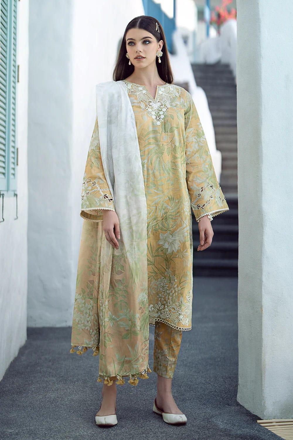 BAROQUE EMBROIDERED LAWN - SR FABRICS