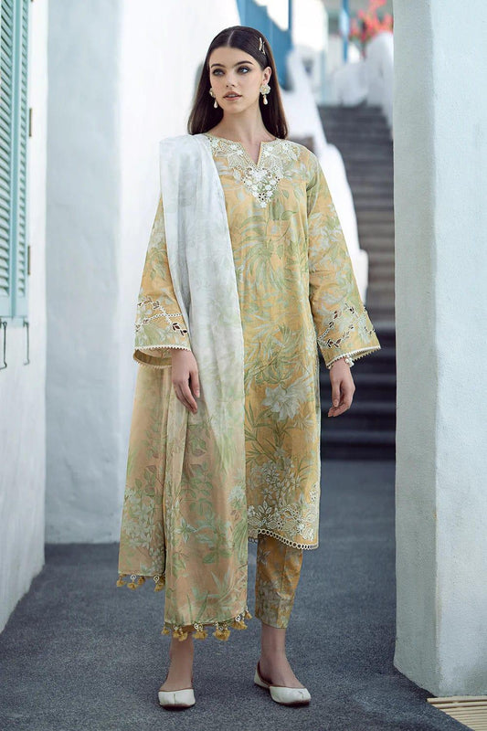 BAROQUE EMBROIDERED LAWN - SR FABRICS