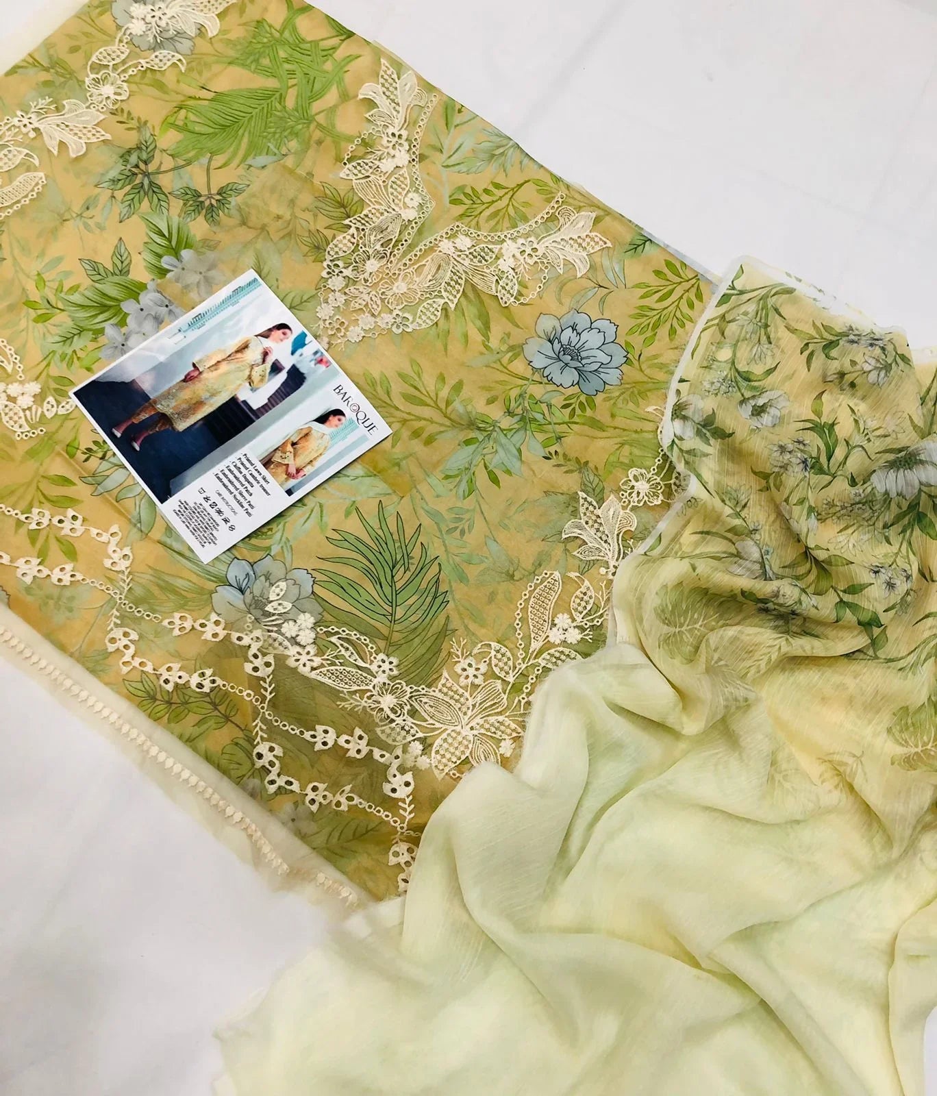 BAROQUE EMBROIDERED LAWN - SR FABRICS