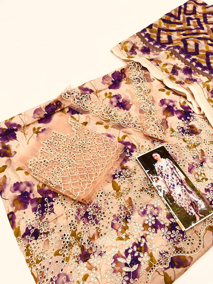 BAROQUE FLORAL CHICKEN KARI LAWN - SR FABRICS