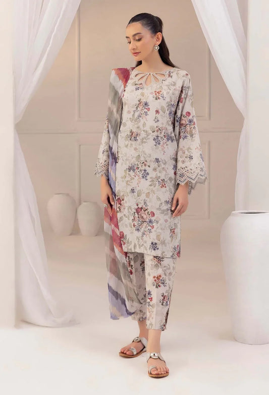 BAROQUE SKIN BOUQUET LAWN - SR FABRICS