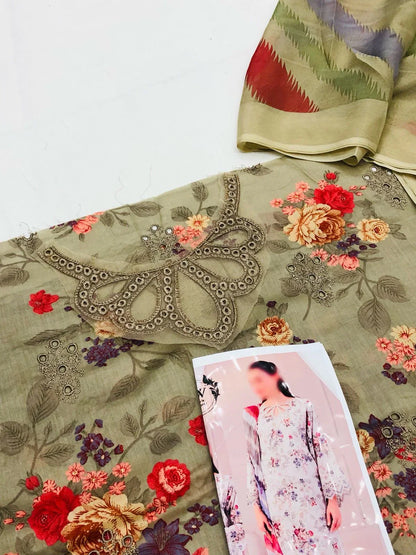 BAROQUE SKIN BOUQUET LAWN - SR FABRICS