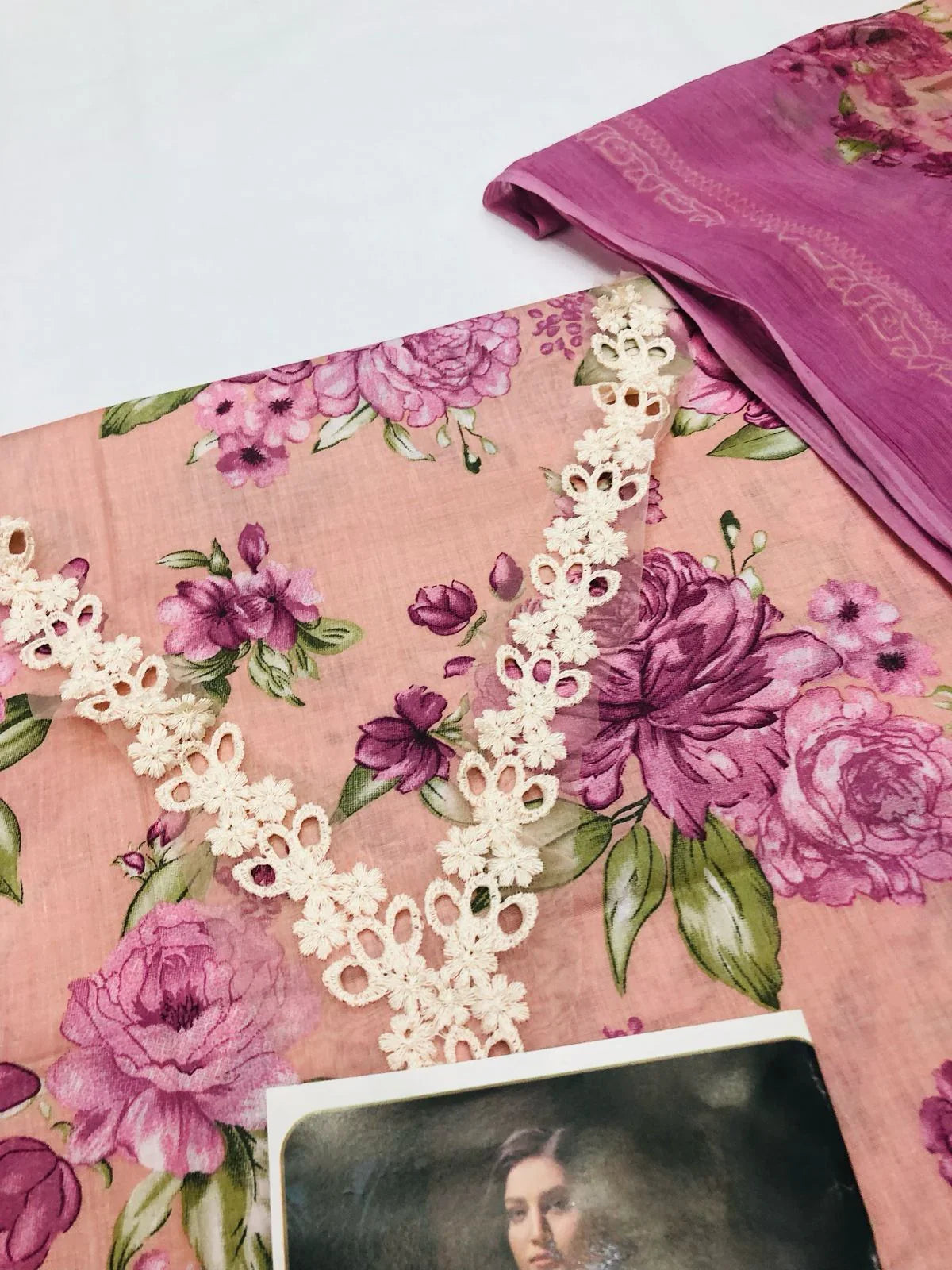 BAROQUE T - PINK LAWN - SR FABRICS