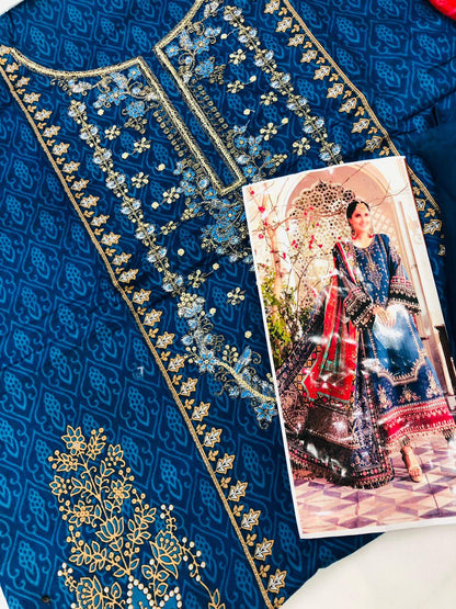 BLUE MB LAWN - SR FABRICS