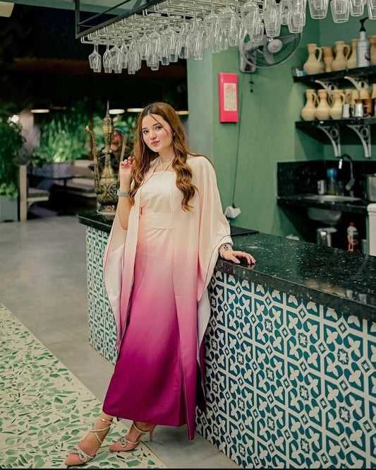 TIE N DIE RABEECA PINK SILK