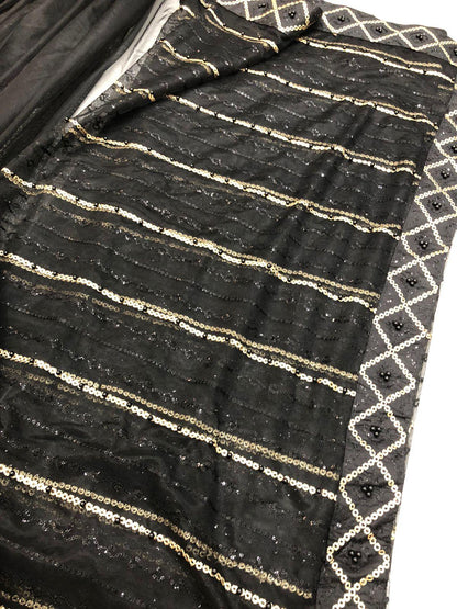 HASEEN BLACK SAREE ONE - SR FABRICS