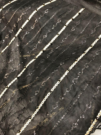 HASEEN BLACK SAREE ONE - SR FABRICS