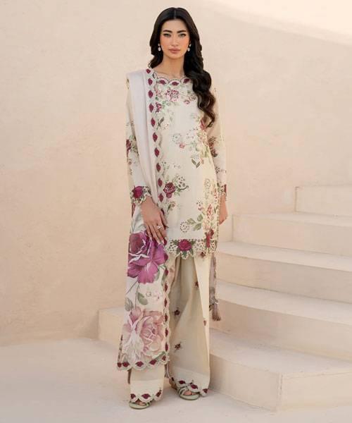 IZNIK GOLDEN CHICKEN KARI LAWN - SR FABRICS