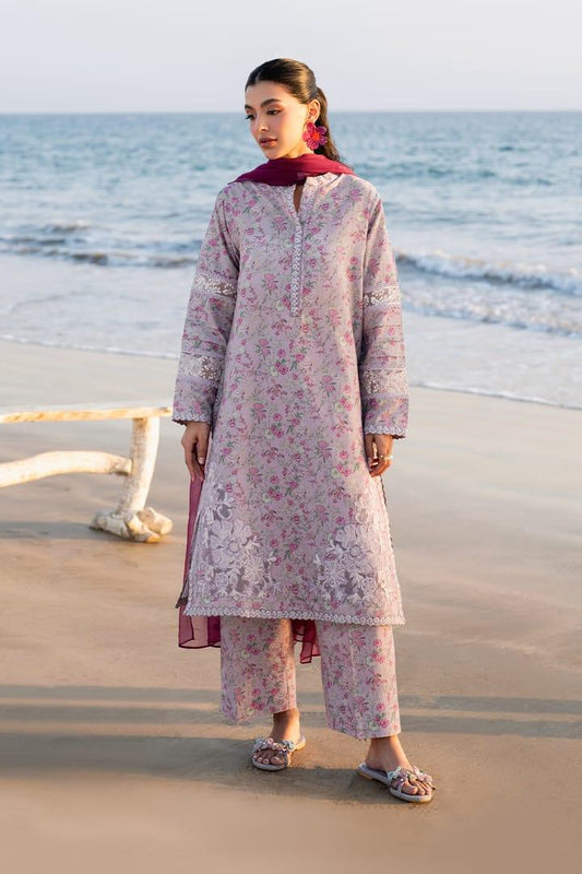 IZNIK LILAC LUXURY LAWN - SR FABRICS