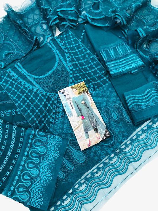 MARIA B LUXURY CHICKEN KARI - SR FABRICS