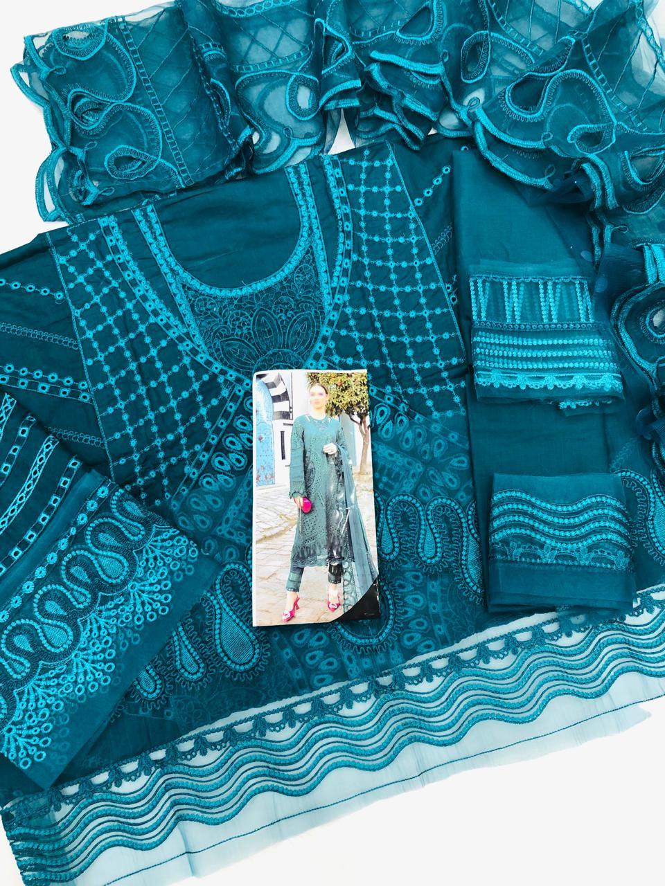 MARIA B LUXURY CHICKEN KARI - SR FABRICS