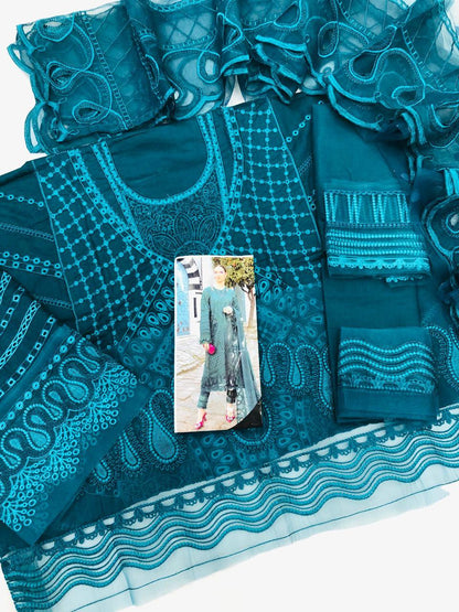 MARIA B LUXURY CHICKEN KARI - SR FABRICS