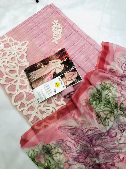 MARIA B PINK CUTWORK - SR FABRICS
