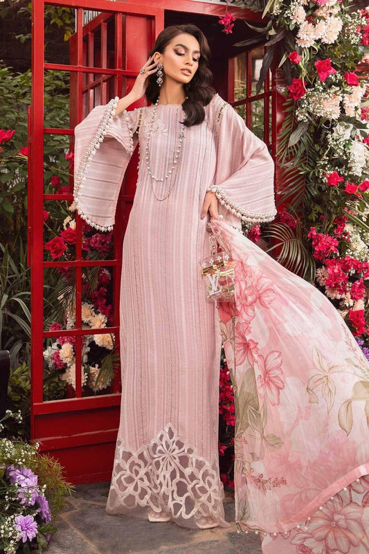 MARIA B PINK CUTWORK - SR FABRICS