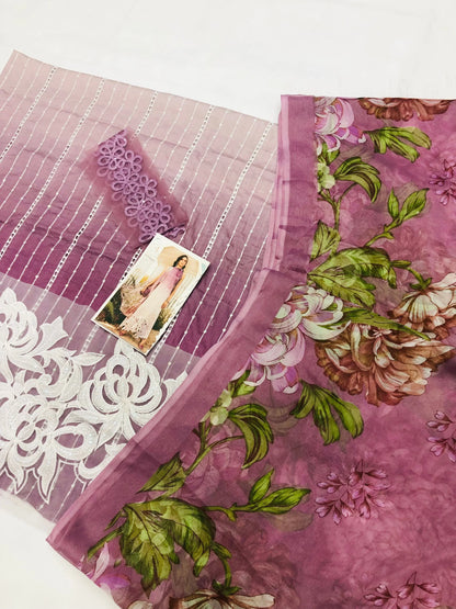 MB 2 TONE LILAC CHICKEN KARI - SR FABRICS