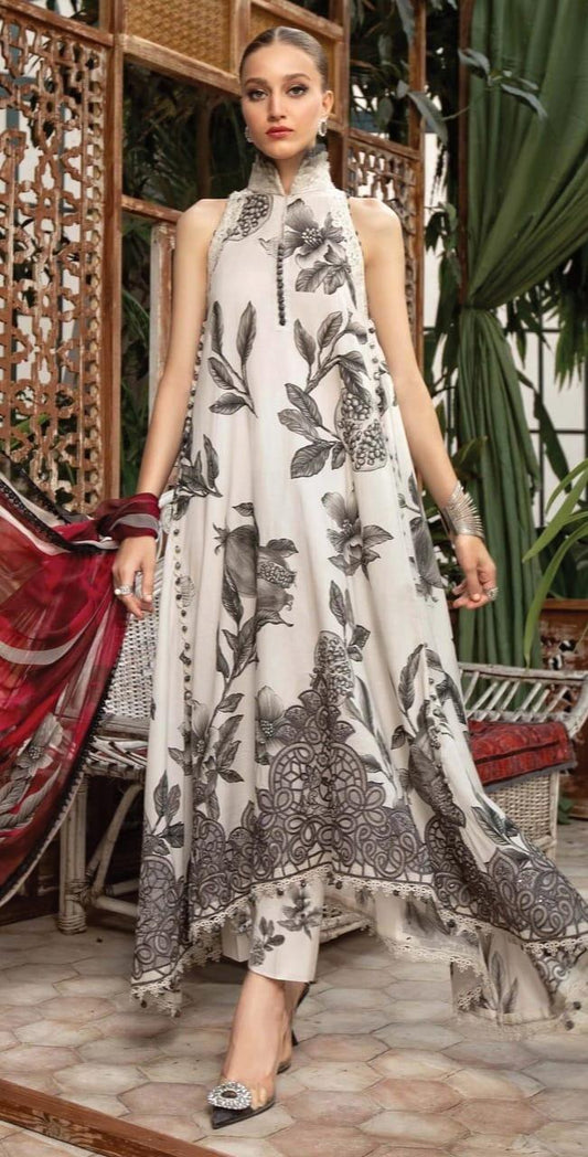 MB ANAR PRINTED LAWN - SR FABRICS