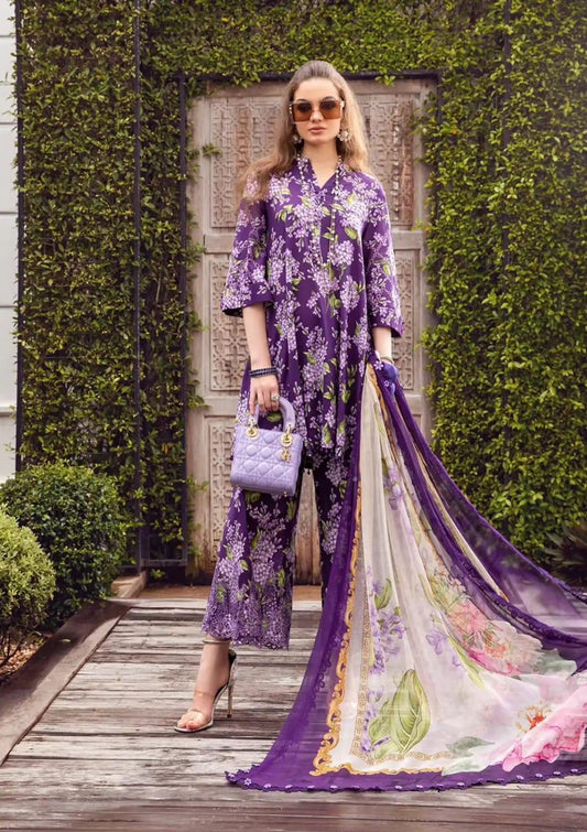 MB B - PURPLE CHICKEN KARI LAWN - SR FABRICS