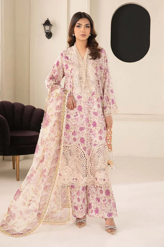 MB BABY PEACH LUXURY LAWN - SR FABRICS