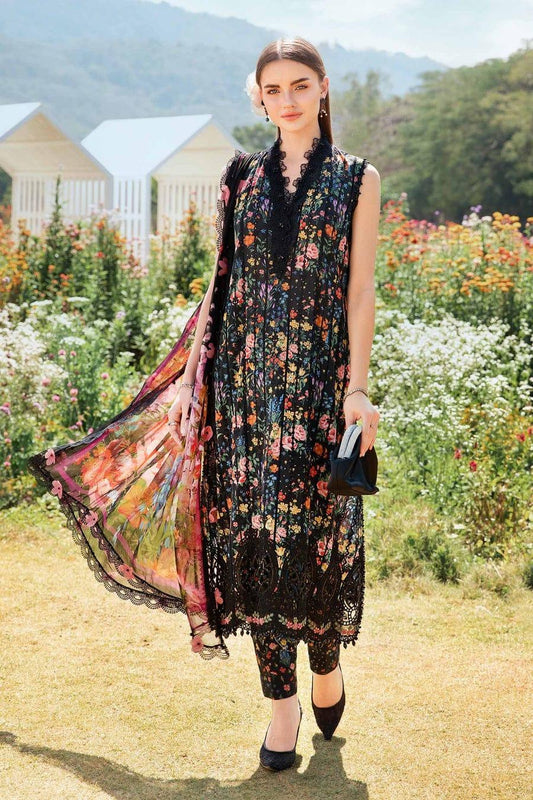 MB BLACK 7B LAWN - SR FABRICS