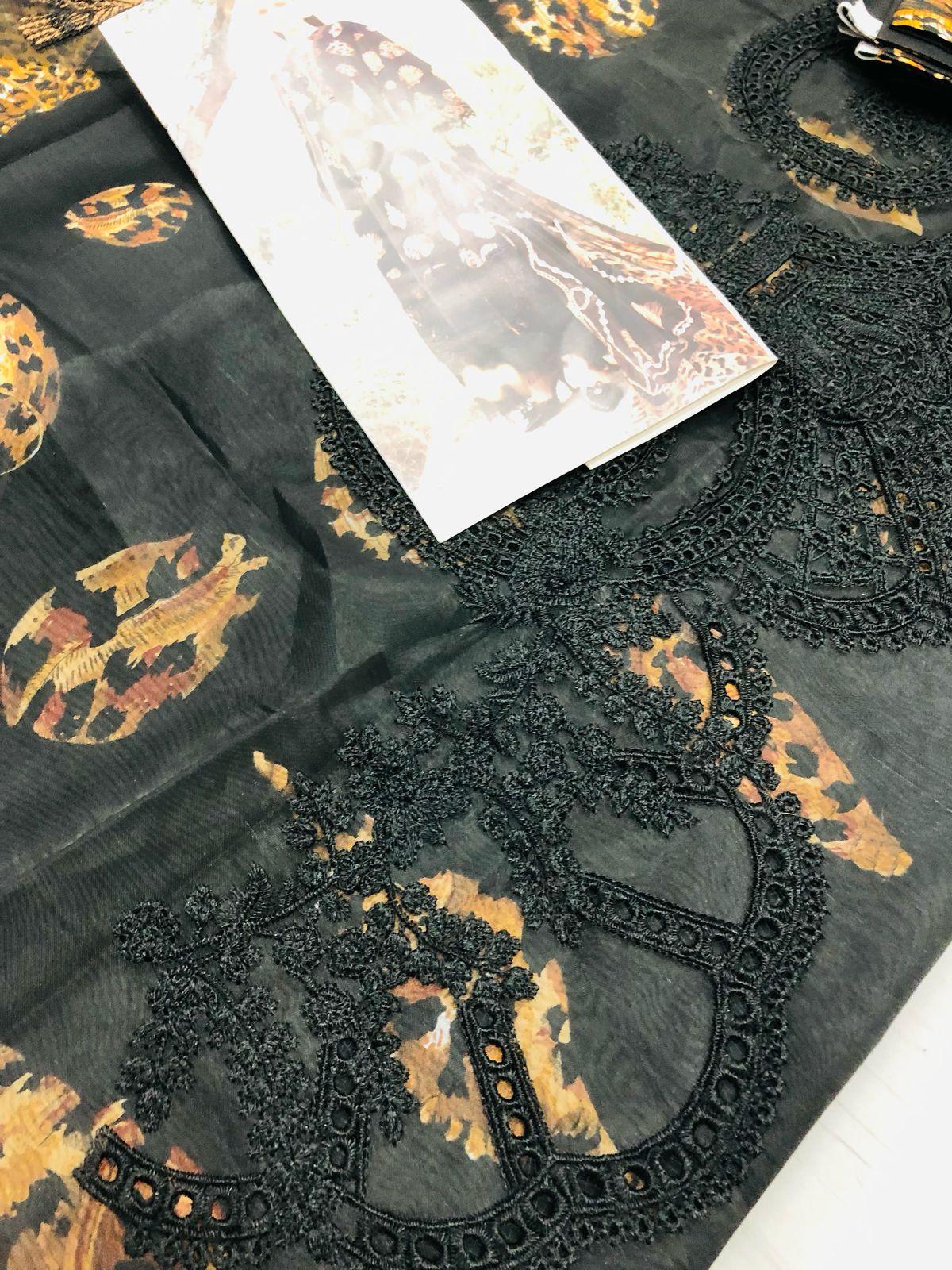 MB BLACK SHELLS DIGITAL LAWN - SR FABRICS