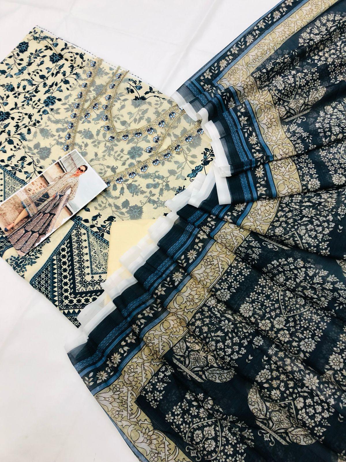 MB CHUNRI DIGITAL LAWN - SR FABRICS