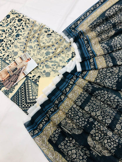 MB CHUNRI DIGITAL LAWN - SR FABRICS